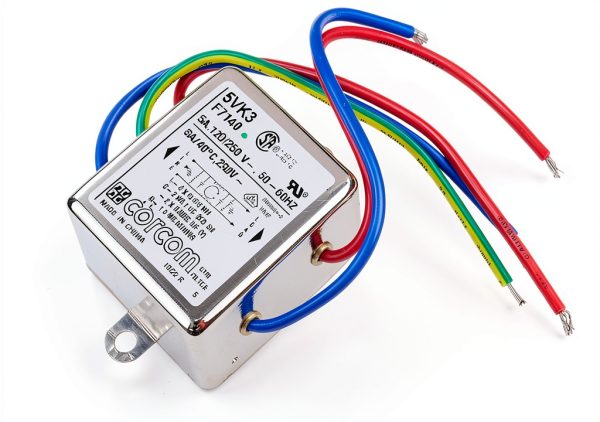 TE Connectivity 5VK3 RFI Power Line Filter 5A 1mA EMI Suppression-0