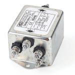 EMI Filter uxcell CW4B-20A-S 380V 20A 6‑Pin Metal 3‑Phase Suppressor-0