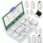 Keadic 28Pcs Clip-on Ferrite Ring Core Set for USB Audio Video Cables-0