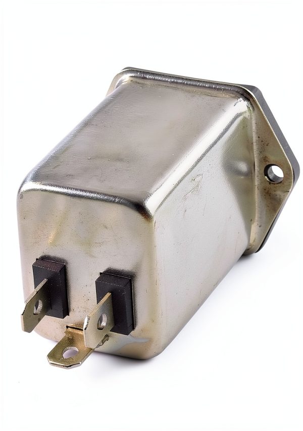Uxcell AC Power Line EMI Filter CW2A-10A-T Silver Tone 10A 115/250V-1